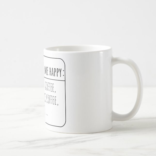 Kaffe Kopp Mugg, födelsedagsgift, Anpassningsbar M (Höger)
