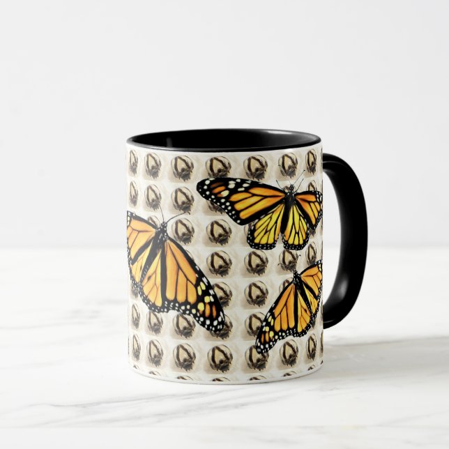 Kaffe Kopp Mugg - Monarch Butterfly (vuxnor och so (Framsida höger)