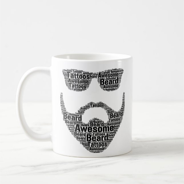 Kaffe Kopp Mugg Pappa, Far, Pappa, pappa Beard (Vänster)