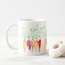 Kaffe Kopp Mugg - Watercolor Heirloom Carrots