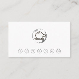 Kaffe Kopp och Slagit streck Visitkort