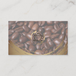 Kaffe Kopp och Stain Brushed Visitkort