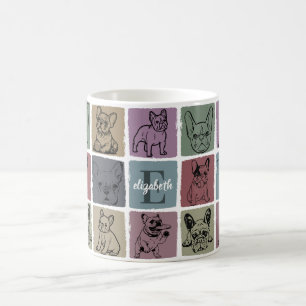 Kaffe kopp Personlig Retro Fransk Bulldog Present