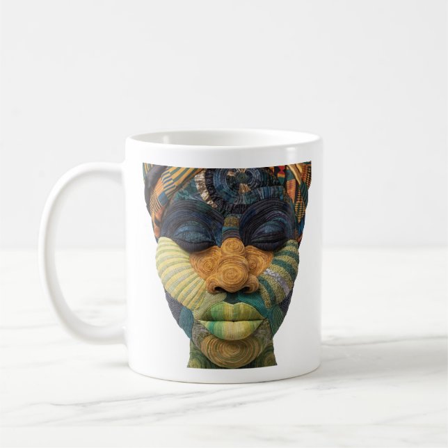 Kaffe kopp som firar kvinnliga quiltare (Vänster)