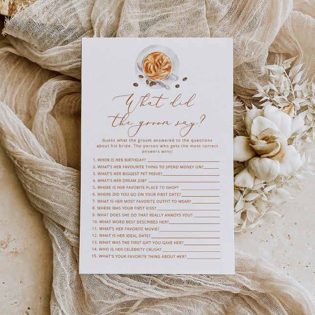 Kaffe kopp Vad sa brudgummen möhippa? (Skapare uppladdad)