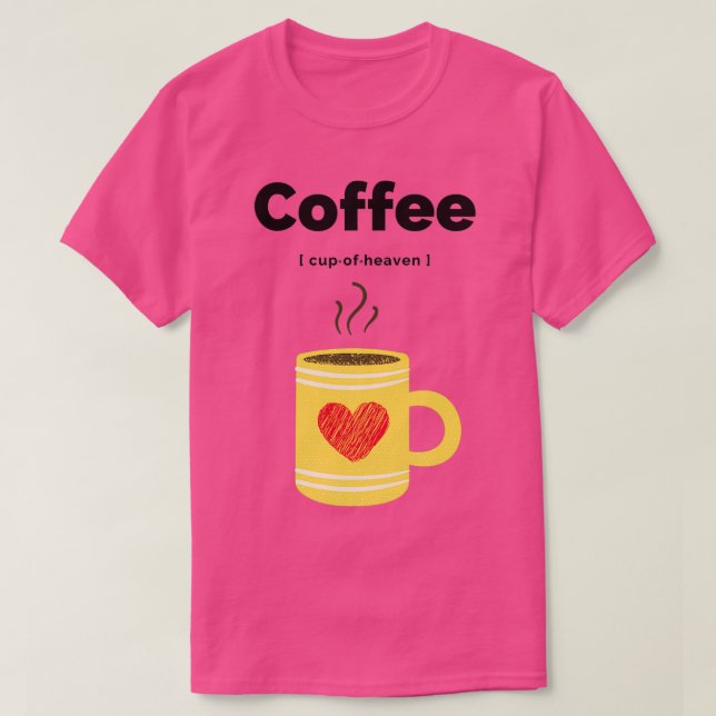 Kaffe Kopp vid himlen 4 T Shirt (Design framsida)