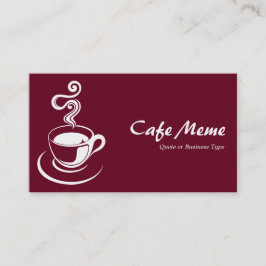 Kaffe Kopp - Vitbrott och djupbrott 65001d Visitkort