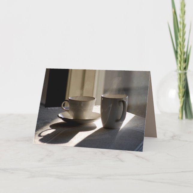 Kaffe koppar av vänskap kort (Framsida)