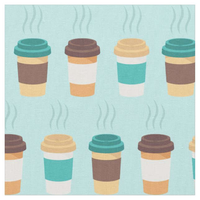 Kaffe koppar Barista Cute Cafe Food Beverage Tyg (Närbild)