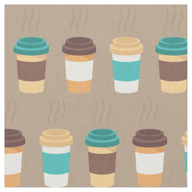Kaffe koppar Barista Cute Cafe Food Beverage Tyg (Närbild)