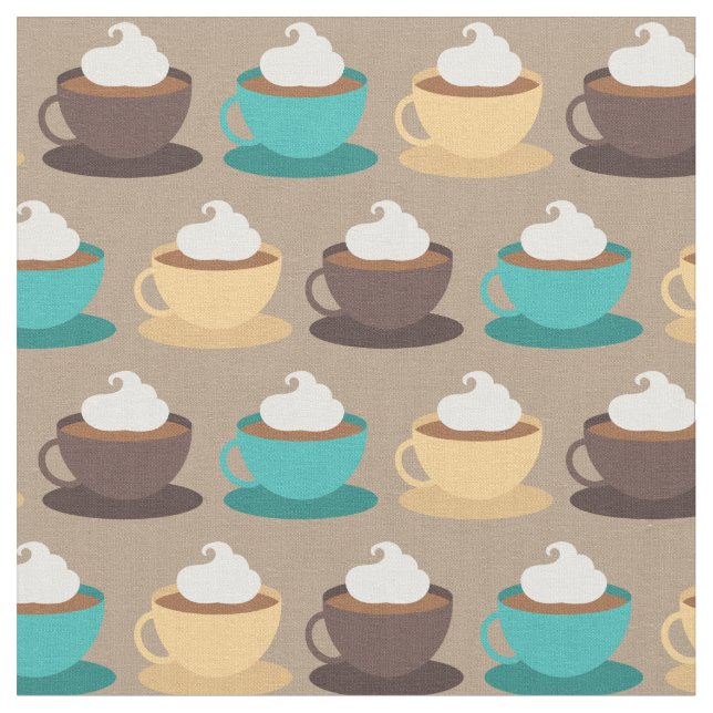 Kaffe koppar Barista Cute Cafe Food Beverage Tyg (Närbild)