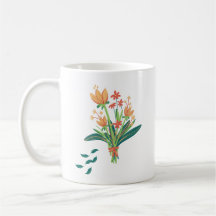 Kaffe koppar Blommönster vintage