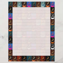 Kaffe koppar brevpapper