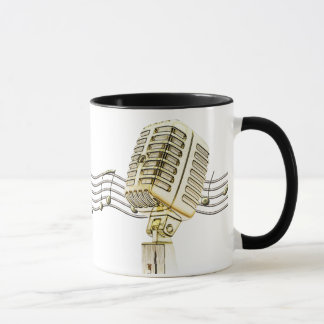 Kaffe koppar för vintagemikrofondesign