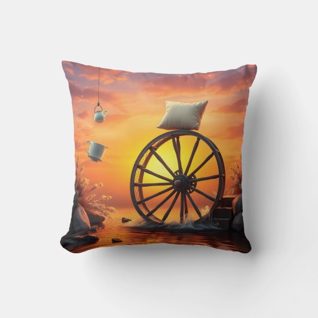 Kaffe koppar kaffe koppar och fyllningar kudde (Framsida)