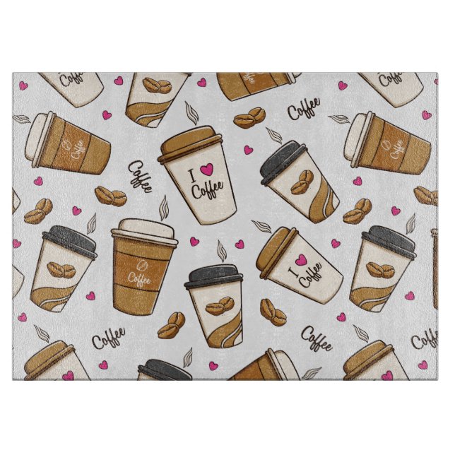 Kaffe koppar, kaffebönor, kaffe, Älskare, örter (Framsidan)