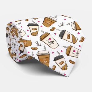 Kaffe koppar, kaffebönor, kaffe, Älskare, örter Slips