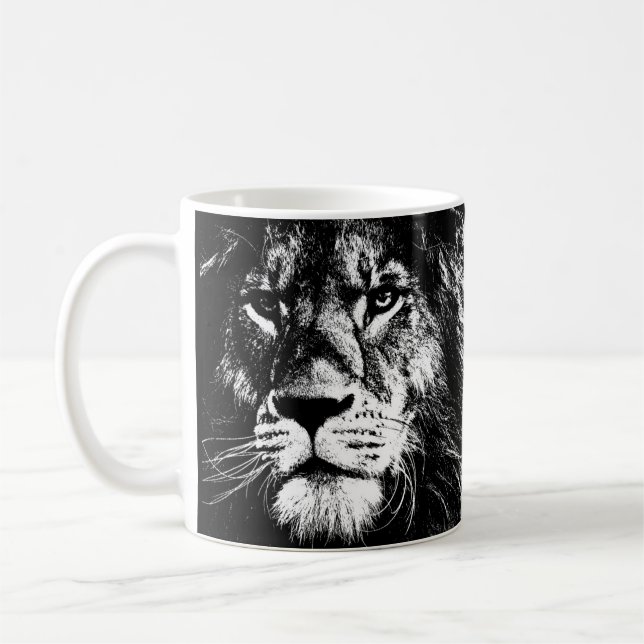 Kaffe koppar Lejona Ansikte Kung Animaliemall (Vänster)