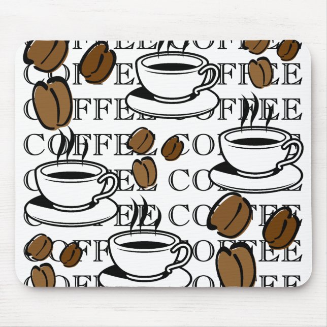 Kaffe koppar Mousepad Musmatta (Framsidan)
