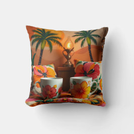 Kaffe koppar och fyllning kudde