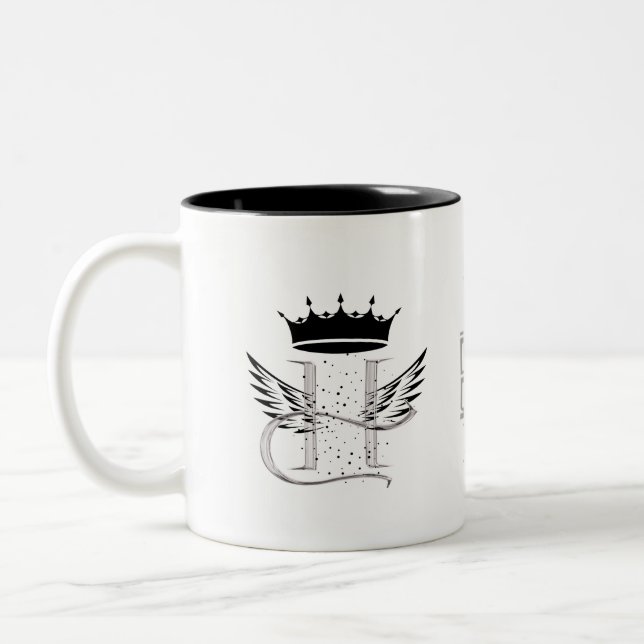 Kaffe Koppsleeve Design – En Kreativ Touch för Ev Två-Tonad Mugg (Vänster)