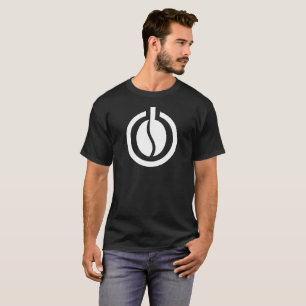Kaffe Kraft Minimal Symbol Vit Design T Shirt