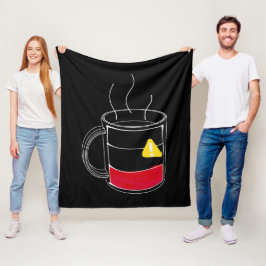 Kaffe Kritiskt lågt Fleecefilt
