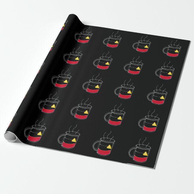 Kaffe Kritiskt lågt Presentpapper (Utrullad)