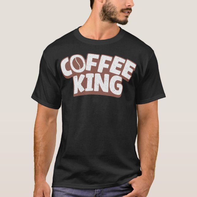 ’Kaffe Kung’ T-Shirt (Framsida)