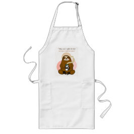 kaffe långt förkläde
