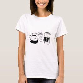 Kaffe Latte Valentines Kärlek Tee Shirt