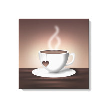 Kaffe, latte Wall Art