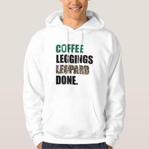 Kaffe leggings leopard Utfärdat i Mamma Ord djur P Hoodie