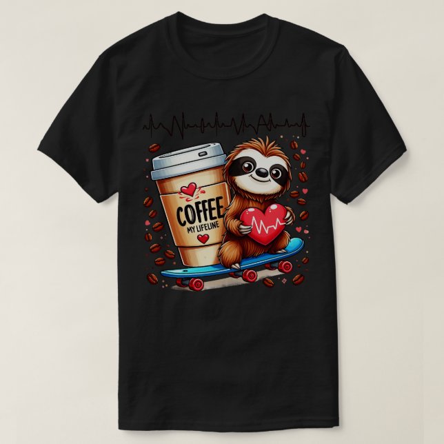 Kaffe Lifeline 3 T Shirt (Design framsida)