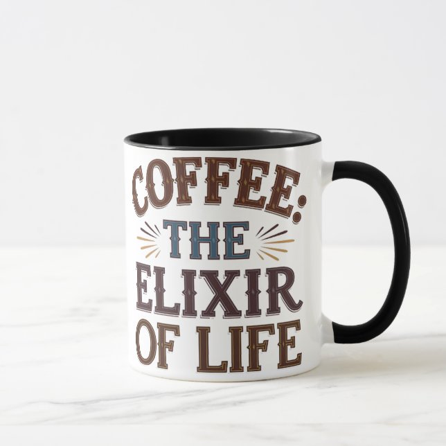 Kaffe: Livet Elixir i Mugg (Höger)