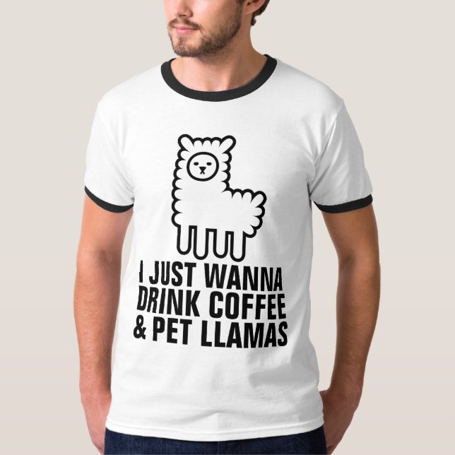 KAFFE & LLAMAS T-Shirts (Framsida)
