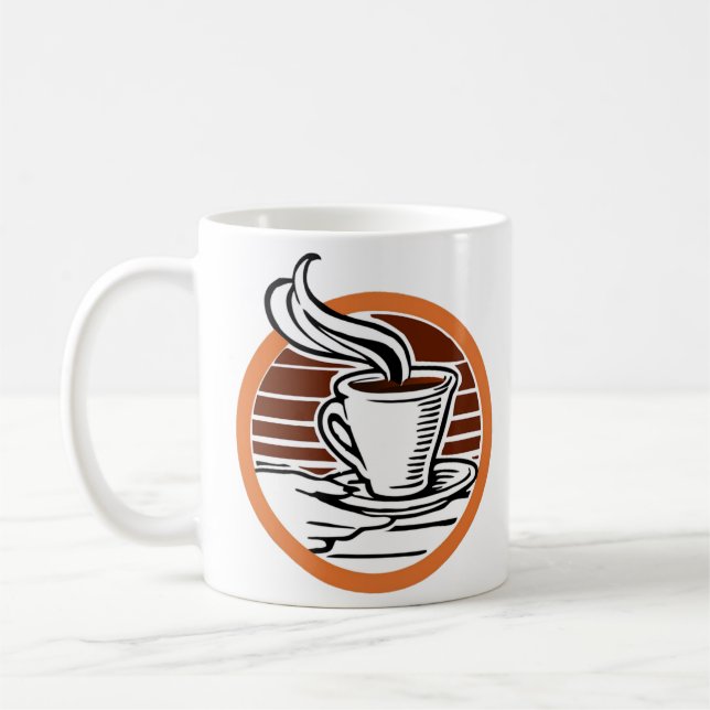 Kaffe-logotyp Kaffemugg (Vänster)