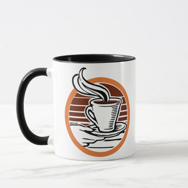 Kaffe-logotyp Mugg (Vänster)