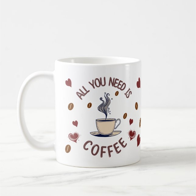 Kaffe Lovers Mug Kaffemugg (Vänster)