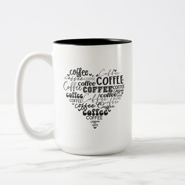 Kaffe Lovers Mug Två-Tonad Mugg (Vänster)