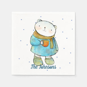 Kaffe Loving Polar Bear Pappersservett