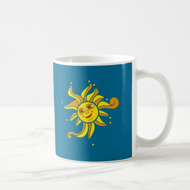 Kaffe lycklig Sol Mugg (Höger)