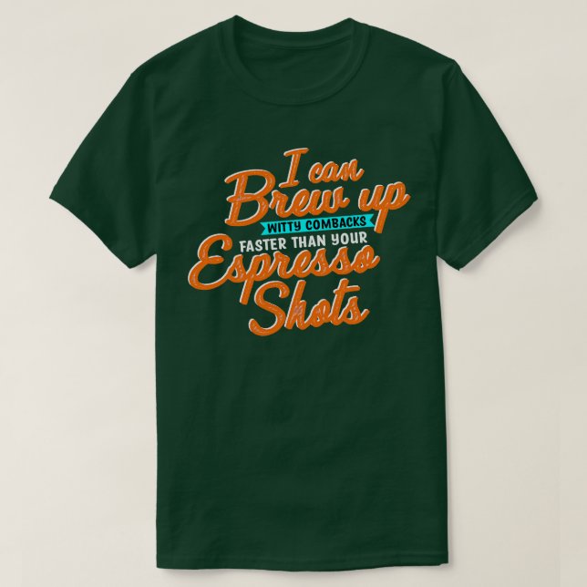 Kaffe Maker jag kan dela upp diskar snabbare T Shirt (Design framsida)