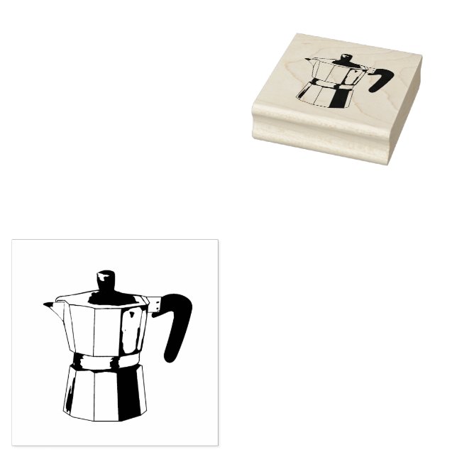 Kaffe Maker Stämpel (Stämplad)