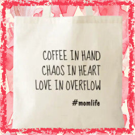 Kaffe Mamma Söt Mamma Trendig Morsdag Present Tygkasse