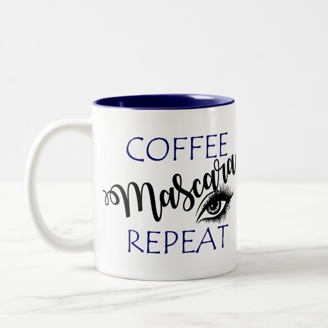 Kaffe Mascara Upprepa Två-Tonad Mugg (Vänster)