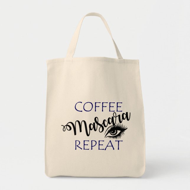 Kaffe Mascara Upprepa Tygkasse (Framsidan)
