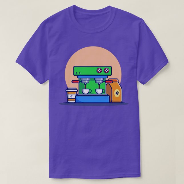 Kaffe Maskin Espresso Mugg Kopp och kaffepaket1 T Shirt (Design framsida)