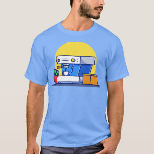 Kaffe Maskin Pod Kopp, aktuarier och lådor T Shirt