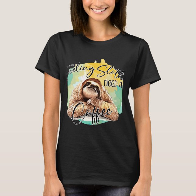 Kaffe måste vara aktivt för långsam användning t shirt (Framsida)
